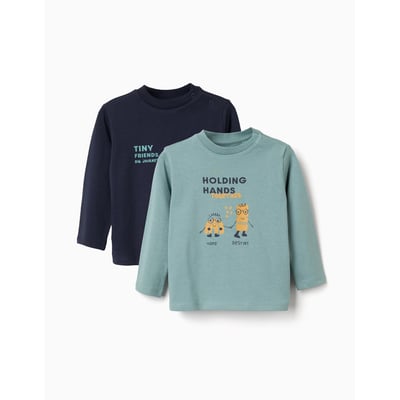 Lot de 2 T-shirts à manches longues avec imprimés ZIPPY
