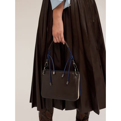 Sac jumelles en tissu enduit effet python MOTIVI