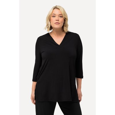 T-shirt long, décolleté en V et manches 3/4 ULLA POPKEN
