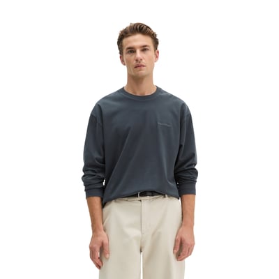 T-shirt long relaxed en jersey de coton bio épais MARC O'POLO