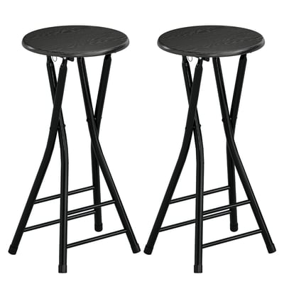 Tabouret de bar Acier Noir HOMCOM