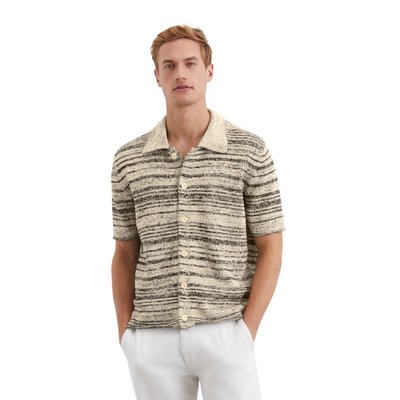 T-shirt en tricot regular en coton bio mélangé MARC O'POLO