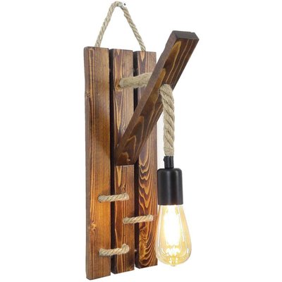 Applique en bois et corde Aplik HANAH HOME
