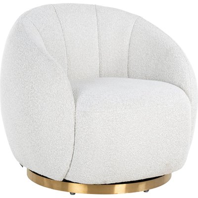 Fauteuil pivotant moderne, Jago bouclé RECOLLECTION