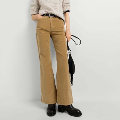 Pantalon En Velours Coupe Évasée 5 Poches PEPE JEANS