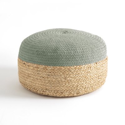Bicolor poef in jute Popayan LA REDOUTE INTERIEURS