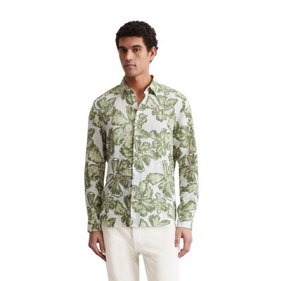 Chemise regular en lin avec un imprimé allover MARC O'POLO