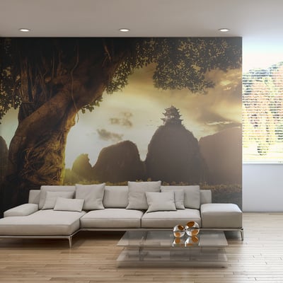 Papier peint intissé panoramique Fantaisie Mysterious China EDEN