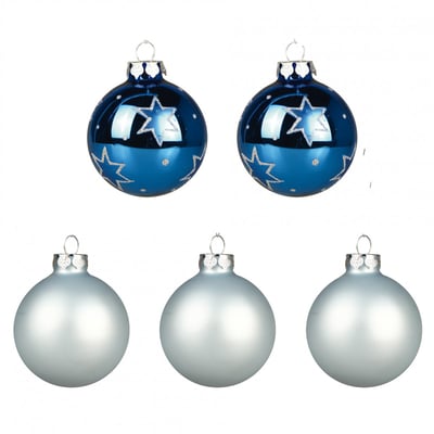 Set de 5 boules decorees EDEN