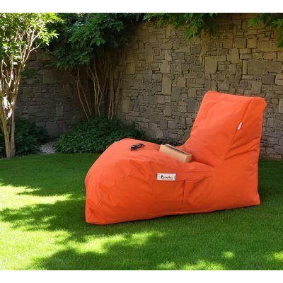 Pouf bain de soleil XXL imperméable – orange ARTA PIER IMPORT