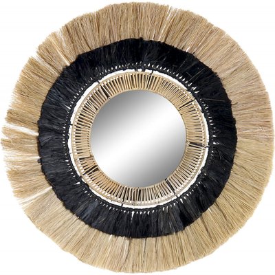 Miroir en fibre naturelle, design élégant RECOLLECTION