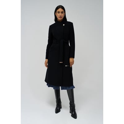 MANTEAU GRACE LONG EN LAINE AVEC CEINTURE SALSA JEANS
