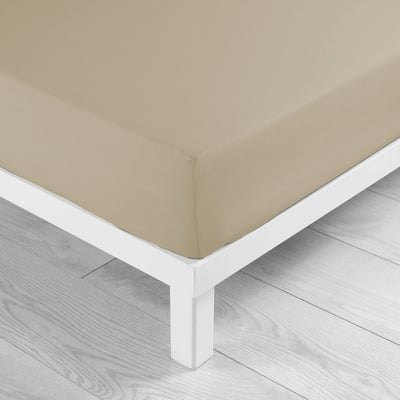 Drap housse coton 57 fils Tilleul 90 x 190 cm EDEN