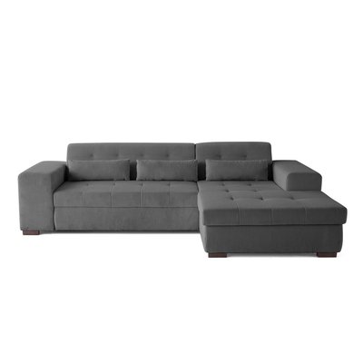Canapé d'Angle Convertible en Velours côtelé 4 places - VERMONT LISA DESIGN