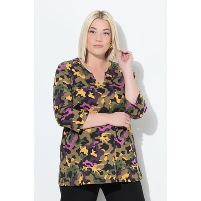 T-shirt col tunisien et manches 3/4 ULLA POPKEN