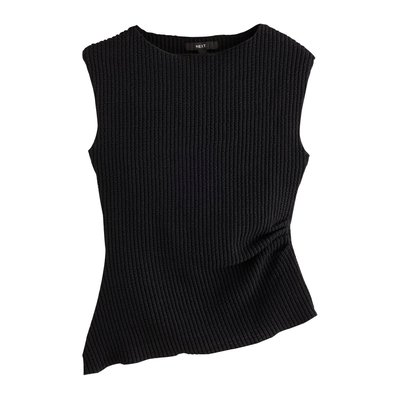 Haut asymétrique texturé sans manches NEXT