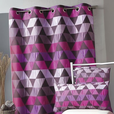 Rideau ameublement Jacquard 'triangles' HOME MAISON