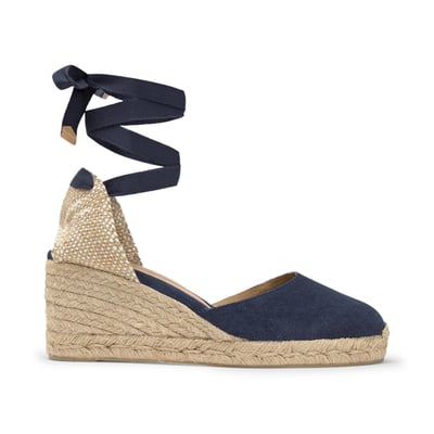 Espadrilles compensées à lacets avec plateforme tressée CARINA PLATFORM CASTANER