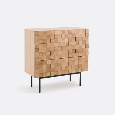 Commode 3 tiroirs plaqué chêne, Madria LA REDOUTE INTERIEURS