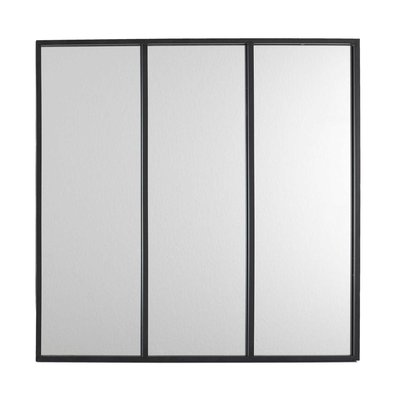 Miroir style verrière en 3 parties en métal TOILINUX