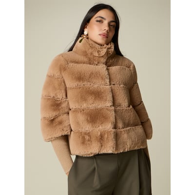 Veste courte effet peluche OLTRE