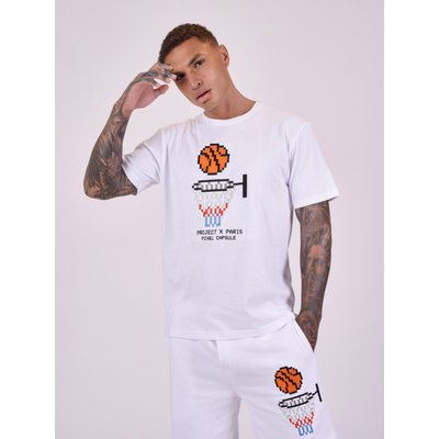 T-shirt design basketball pixel PROJECT X