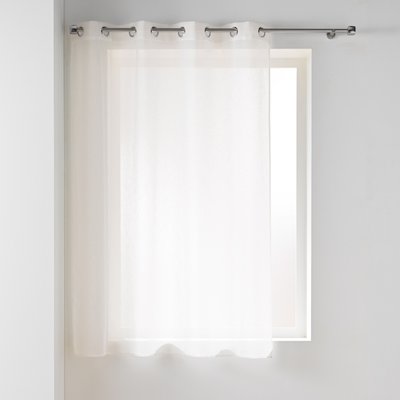 Voilage court à œillets en voile tissé DOUCEUR D'INTÉRIEUR