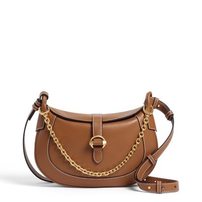 Sac bandoulière petit en cuir lisse PIA LE TANNEUR
