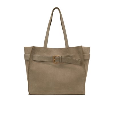 Shopper large en cuir de vachette velours MARC O'POLO