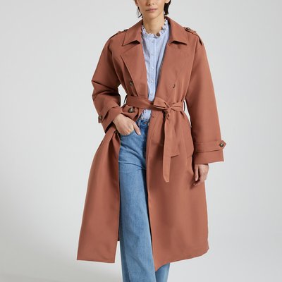 Langer Trenchcoat mit Bindegürtel VERO MODA