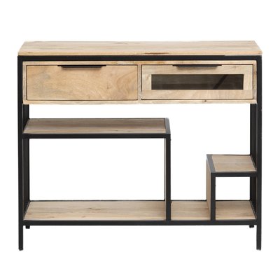 Console en bois de manguier et métal  HÉLOÏSE MADE IN MEUBLES 