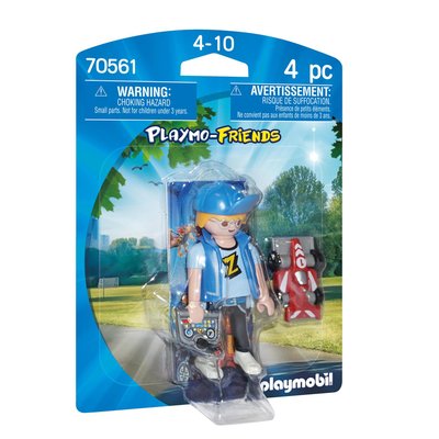 Joueur et voiture télécommandée PLAYMOBIL