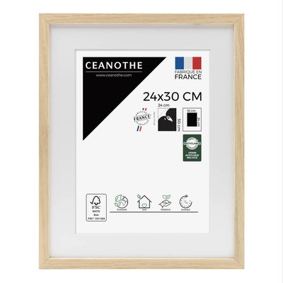 Cadre Photo Avec Passe-partout 24x30 Cm Chêne ALBA CEANOTHE
