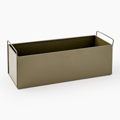Jardinière rectangulaire, 48 x 19 x 15 cm, en métal MONOPRIX
