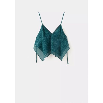 Top à bretelles imprimé MANGO TEEN