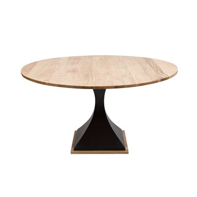 Table à manger ronde en bois d'acacia  MONTRÉAL MADE IN MEUBLES 