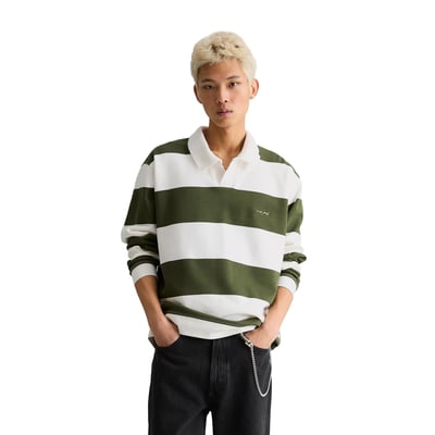 Sweat-shirt polo relaxed avec motif à rayures imprimé MARC O’POLO DENIM