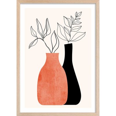 Affiche fleurs Madame et monsieur deco HEXOA