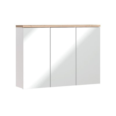 Meuble salle de bain miroir BALI WHITE STELLAMEUBLES