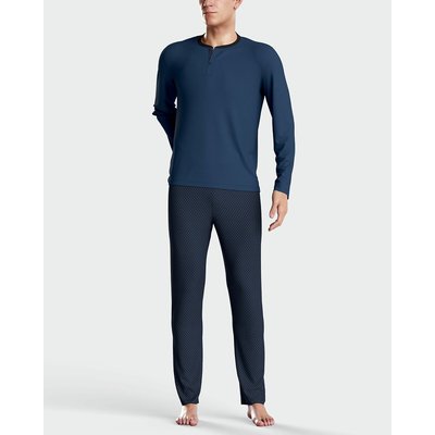 Pyjama long col rond boutonné IMPETUS