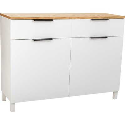 buffet contemporain bois  deux portes deux tiroirs RECOLLECTION