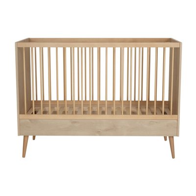 Lit bébé 70x140 cm évolutif en lit enfant Cocoon Natural Oak QUAX
