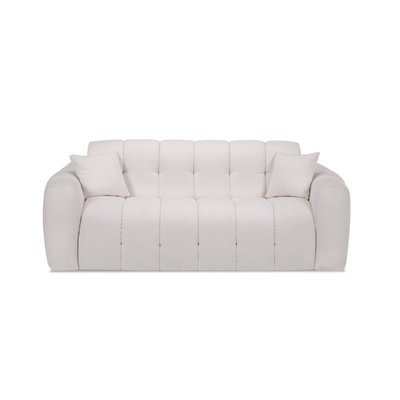 Canapé lit 3 places en tissu bouclette, BRADLEY BOBOCHIC