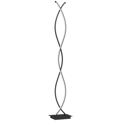 Lampadaire Aluminium Noir HOMCOM