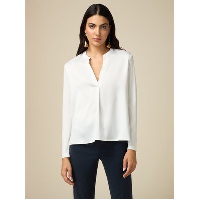 T-shirt en satin fluide teinte unie OLTRE