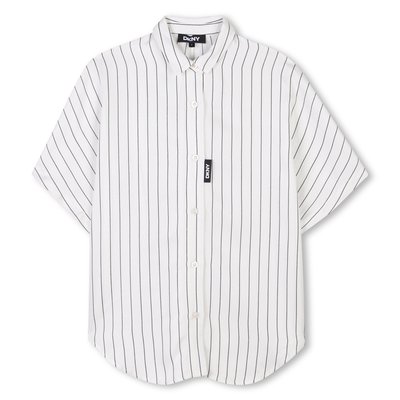 Chemise longue fluide rayée DKNY