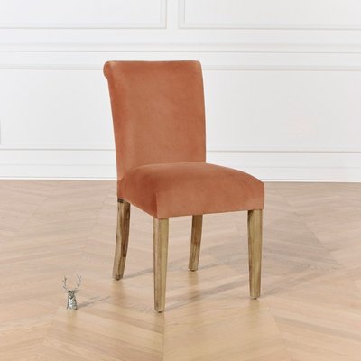 Lot de 2 chaises en acacia et velours ALIX ROBIN DES BOIS