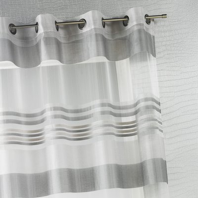 Voilage Organza rayures horizontales tissées HOME MAISON