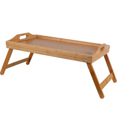 Plateau petit déjeuner au lit en bambou 50x30x21cm WADIGA