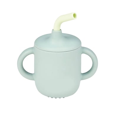 Gobelet avec paille silicone NATTOU